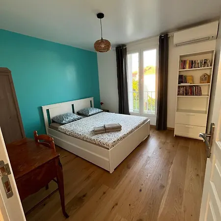 La Desiree, De La Non Mitoyenne, Entierement Renovee, 3 Pieces, Climatise, Parking Prive Dans 120m2 De Jardin 3* Антиб